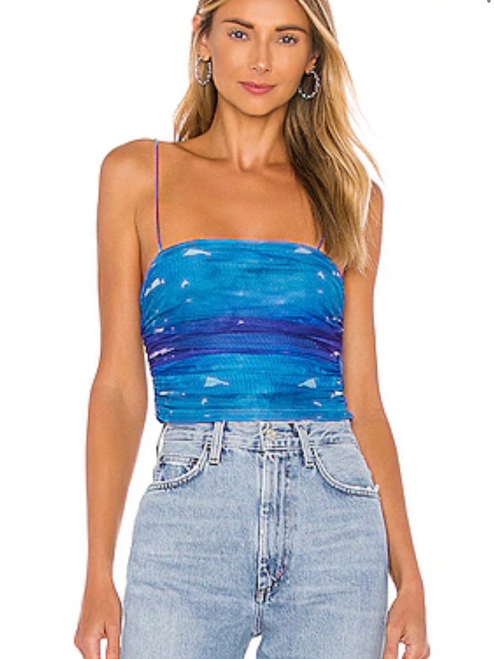 Blue revolve tank